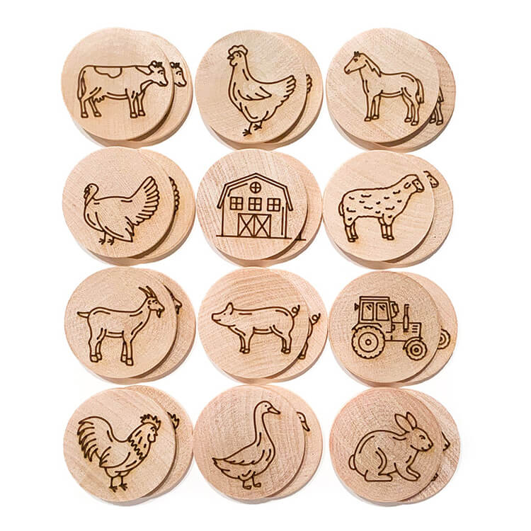 Wooden Memory Game Montessori Educational Toys-image